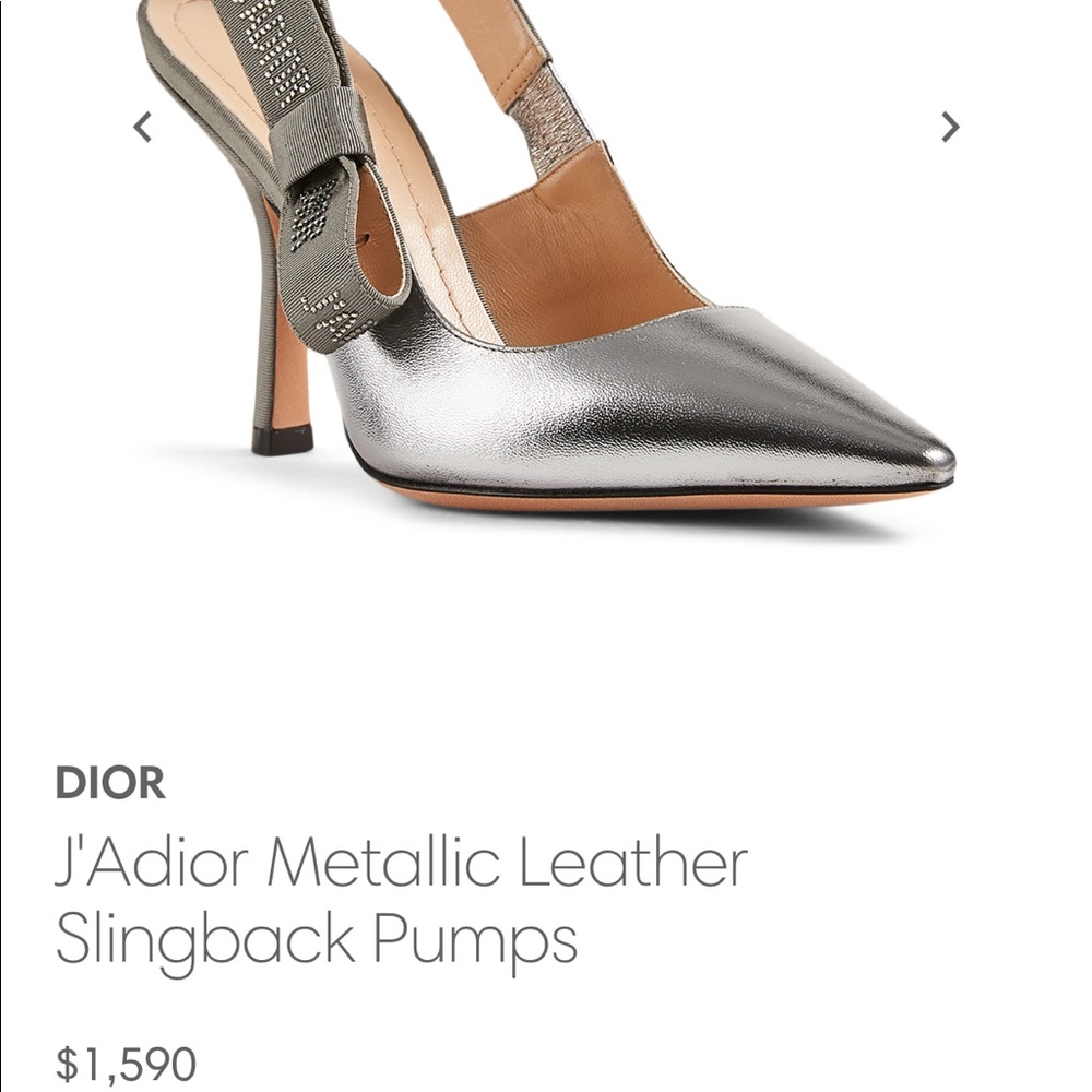 Authentic dior slingback pumps